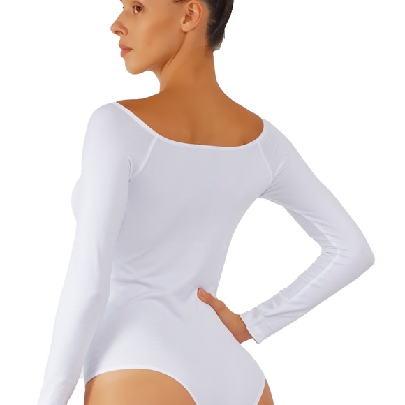 Bodysuit with long sleeves and off shoulder design - Picture 3 of 3
